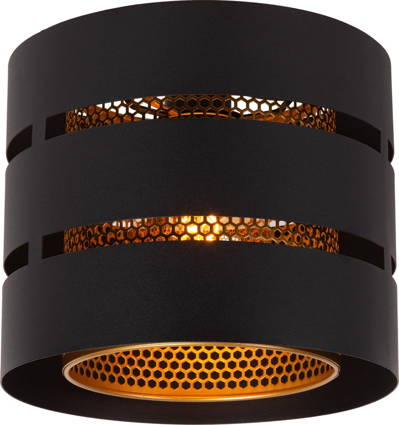 Lucide rosas - lampada da soffitto (lampada da soffitto) - ø 26 cm - 1xe27 - nero