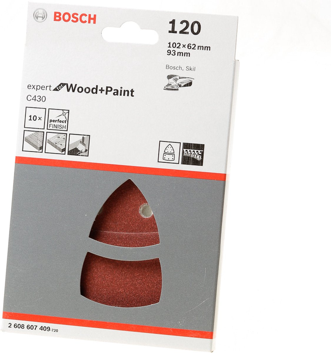 Accessori Bosch 10 multi c430, expert per legno+vernice 11, 120 - 2608607409