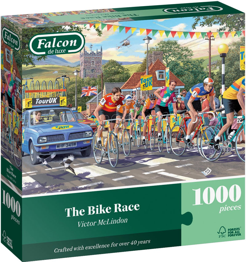 Falcon legpuzzel the bike race 1000 stukjes landschap puzzel.