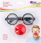 occhiali da clown e naso