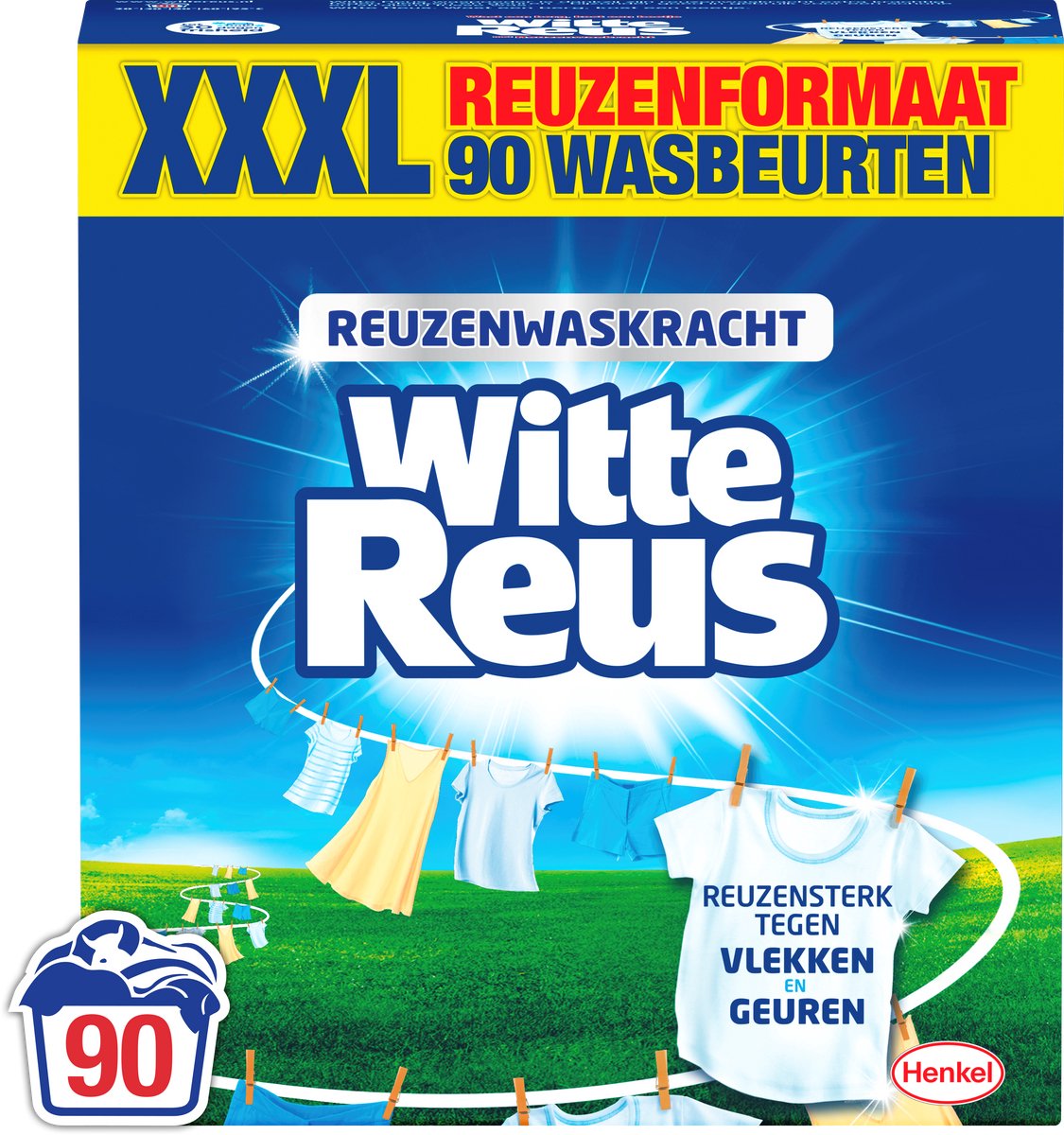 Detergente en polvo White Giant - ropa blanca - 90 lavados - paquete al por mayor