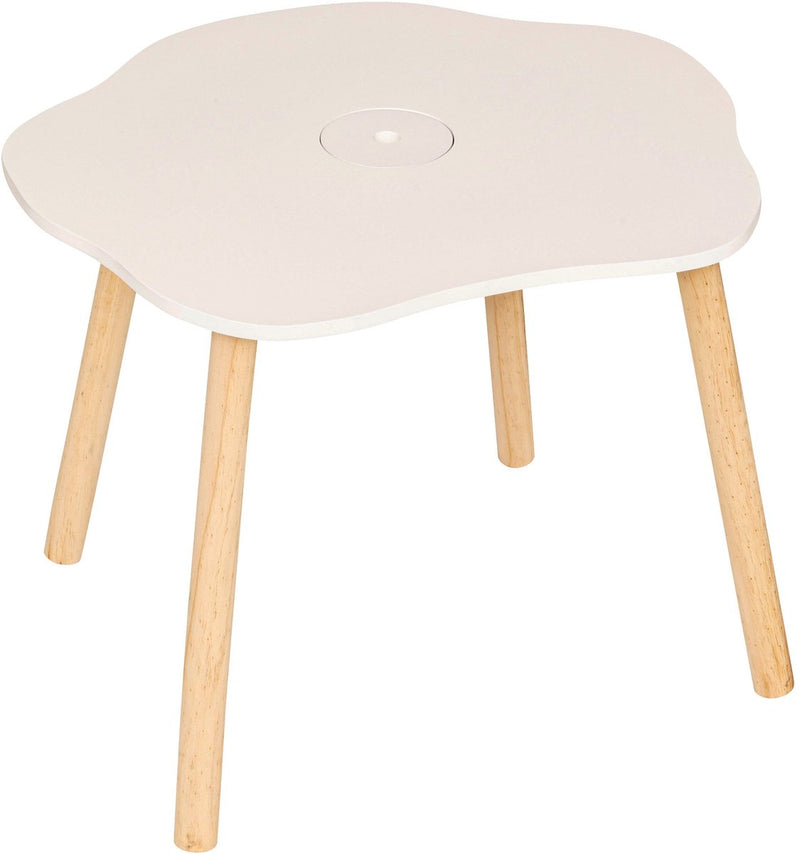 Atmosphera mesa de dibujo infantil mesa infantil flor 55x48xh43cm - blanco