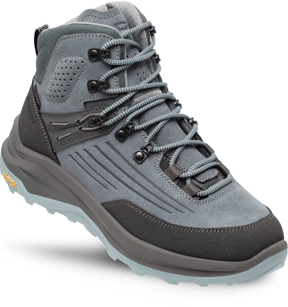Grisport overland mid dames wandelschoenen - light blue