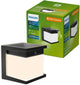 Philips LED Philips Diara aplique solar - energía solar - luz blanca cálida: 2700k - negro - dos modos de luz - sensor de crepúsculo - sensor de movimiento - IP44: resistente a la intemperie - iluminación solar exterior