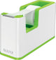 Soporte para cinta adhesiva Leitz wow - incluye 1 rollo de cinta adhesiva - verde blanco