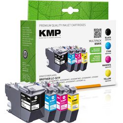 Cartuccia d'inchiostro kmp brother lc-3219valdr nero, ciano, magenta, giallo