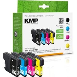 Cartucho de tinta kmp lc-1100valbp negro, cian, magenta, amarillo