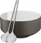 WMF satin vigo - insalatiere - 3 pezzi - grigio lava - design elegante - materiale sostenibile