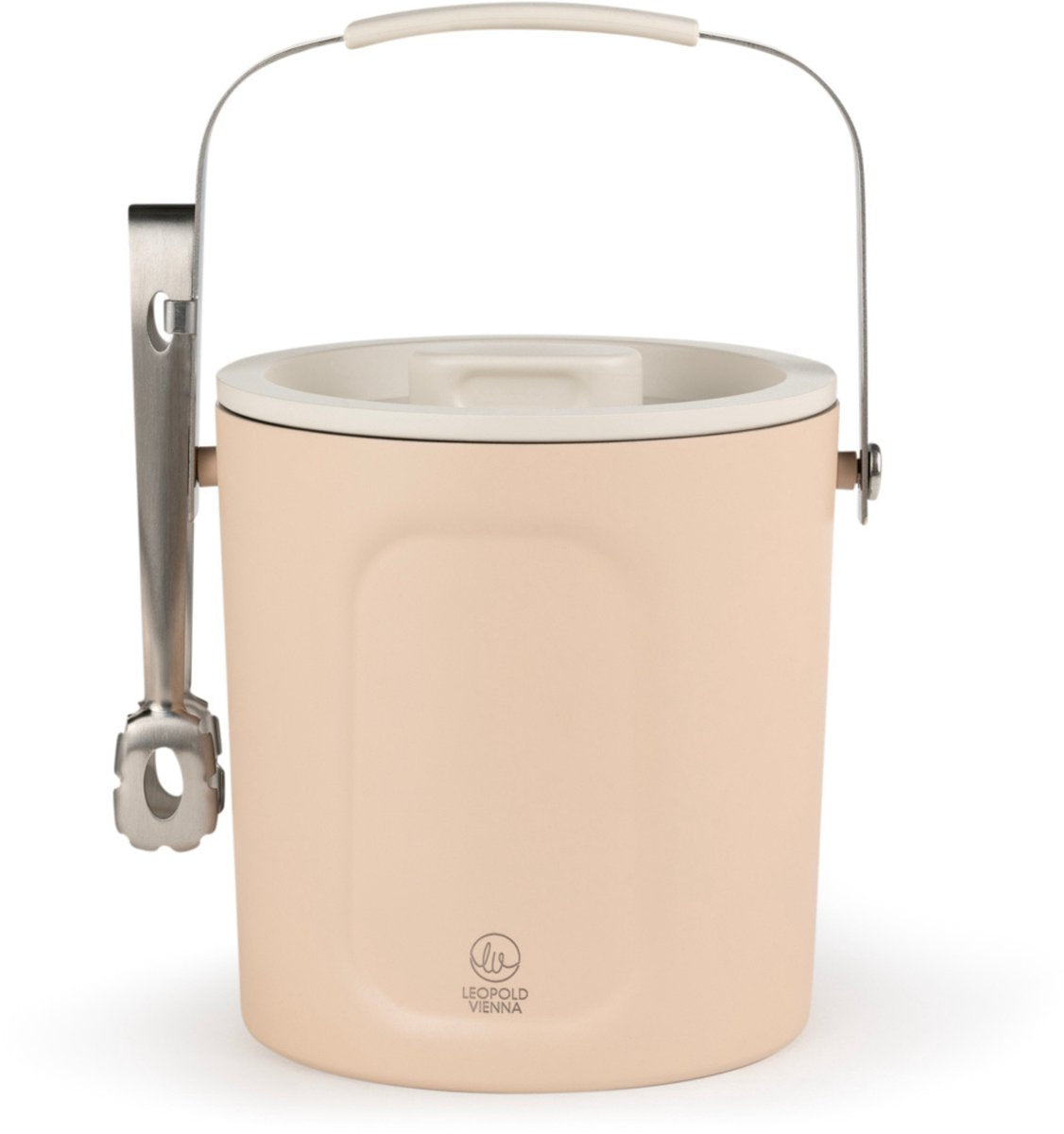 Leopold vienna - secchiello per il ghiaccio con coperchio e pinza corvina a doppia parete 1,5l