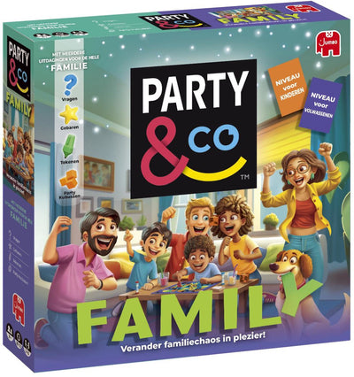 Jumbo party co. - family - bordspel voor families - vanaf 8 jaar - partyspel - actiespel