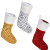 Calcetín de Navidad con lentejuelas