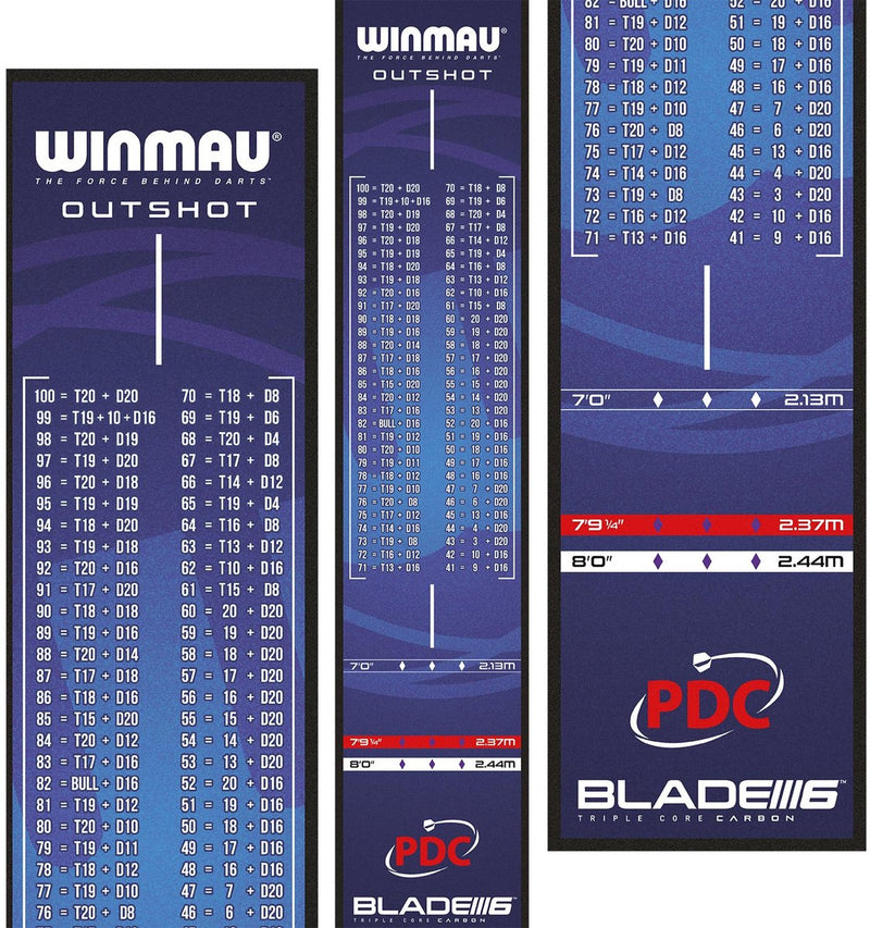 Alfombrilla para dardos winmau extremadamente pesada.