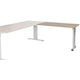 Tavolo allungabile Schavenbrg lin-pla126-hava-m25 120x60x65-85cm avana ciliegio, argento