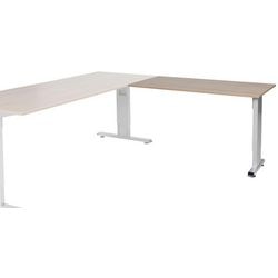 Tavolo allungabile Schavenbrg lin-pla126-hava-m25 120x60x65-85cm avana ciliegio, argento