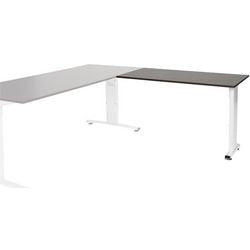 Tavolo allungabile Schavenburg lin-pla126-logw-m25 120x60x65-85cm logan rovere, bianco