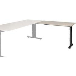 Tavolo allungabile Schaffenburg lin-pla126-robz-m25 120x60x65-85cm rovere robson, nero