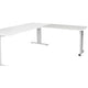 Mesa extensible Schaffenburg lin-pla126-wira-m25 120x60x65-85cm blanco, plateado