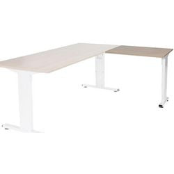 Mesa extensible Schavenburg lin-pla086-havw-m25 80x60x65-85cm cerezo habana, blanco
