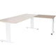 Mesa extensible Schavenburg lin-pla086-havw-m25 80x60x65-85cm cerezo habana, blanco