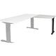 Tavolo allungabile Schaffenburg lin-pla086-lrz-m25 80x60x65-85cm grigio, nero