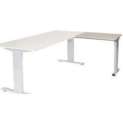 Tavolo allungabile Schaffenburg lin-pla086-lera-m25 80x60x65-85cm rovere Lindberg, argento