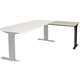 Mesa extensible Schaffenburg lin-pla086-lerz-m25 80x60x65-85cm roble lindberg, negro