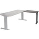 Mesa extensible Schavenburg lin-pla086-logz-m25 80x60x65-85cm roble logan, negro