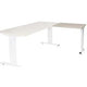 Aanbouwtafel schaffenburg lin-pla086-robw-m25 80x60x65-85cm robson eik, wit