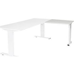 Tavolo allungabile Schaffenburg lin-pla086-wirw-m25 80x60x65-85cm bianco, bianco