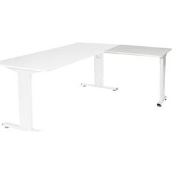 Tavolo allungabile Schaffenburg lin-pla086-wirw-m25 80x60x65-85cm bianco, bianco