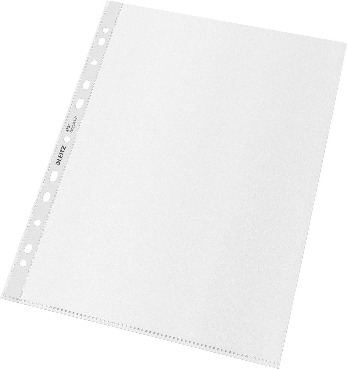 Leitz 100x buste riciclate A4 - buste con inserti da 100 micron - 90% plastica riciclata pre-consumo - trasparente