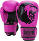 Guantoni da boxe Super Pro per talenti (kick)boxing rosa neri 4 once