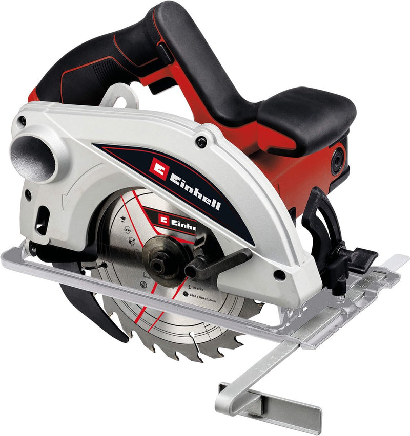 Sega circolare Einhell tc-cs 1250 - 1250 w - 5.500 t min - ø165 - max. profondità di taglio a 90° 45°: 55 38 mm - incl. 1x lama per sega (ø165x16 30x2,2 mm 24 t)