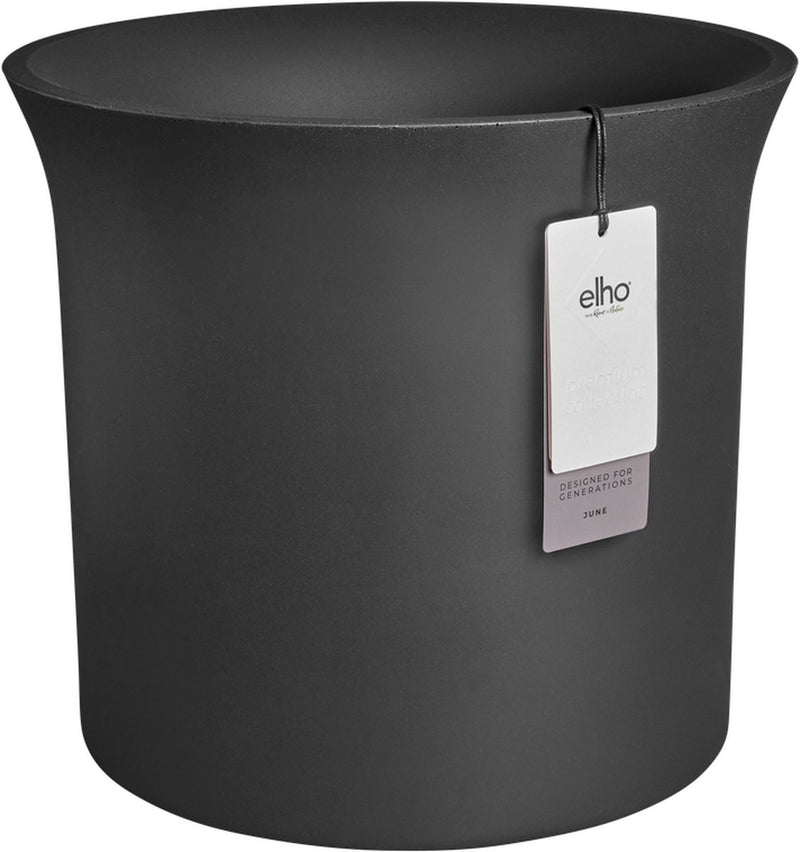 Elho june tulip 47 - Maceta resistente a los rayos UV y que no destiñe - interior exterior - ø 47,0 x h 43,0 cm - negro