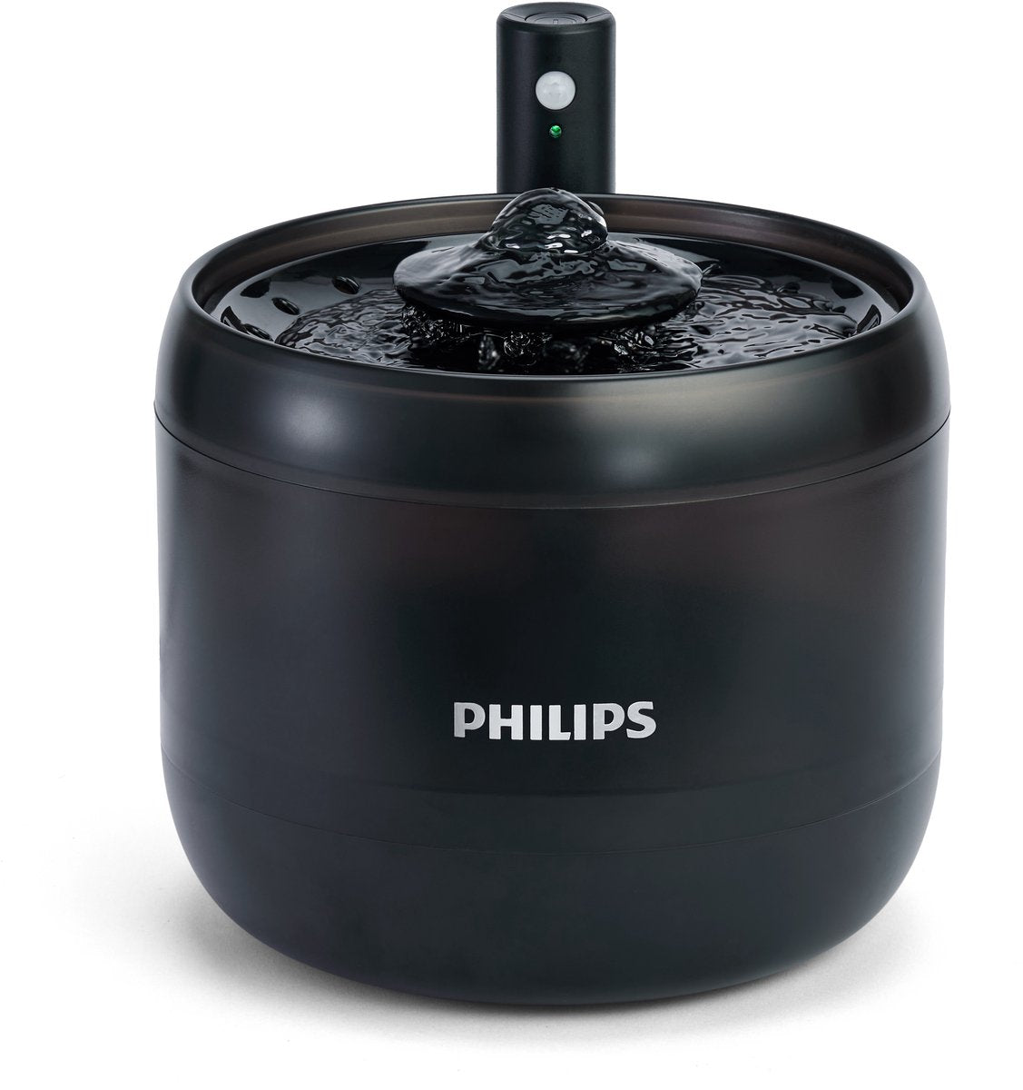 Philips fontanella per gatti - fontanella da 2,2 l con filtro - fontanella per gatti silenziosa con sensore di movimento - distributore di acqua corrente - nero - paw3210 02