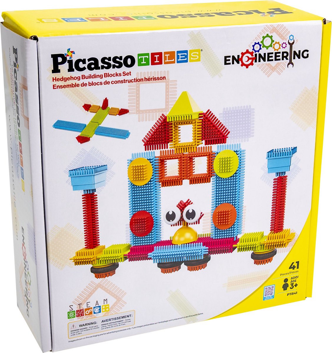 Picassotiles tactic picasso tiles - constructiespeelgoed - hedgehog building blocks - bouwspeelgoed - stem speelgoed - creatief bouwspeelgoed - 41-delig - vanaf 3 jaar