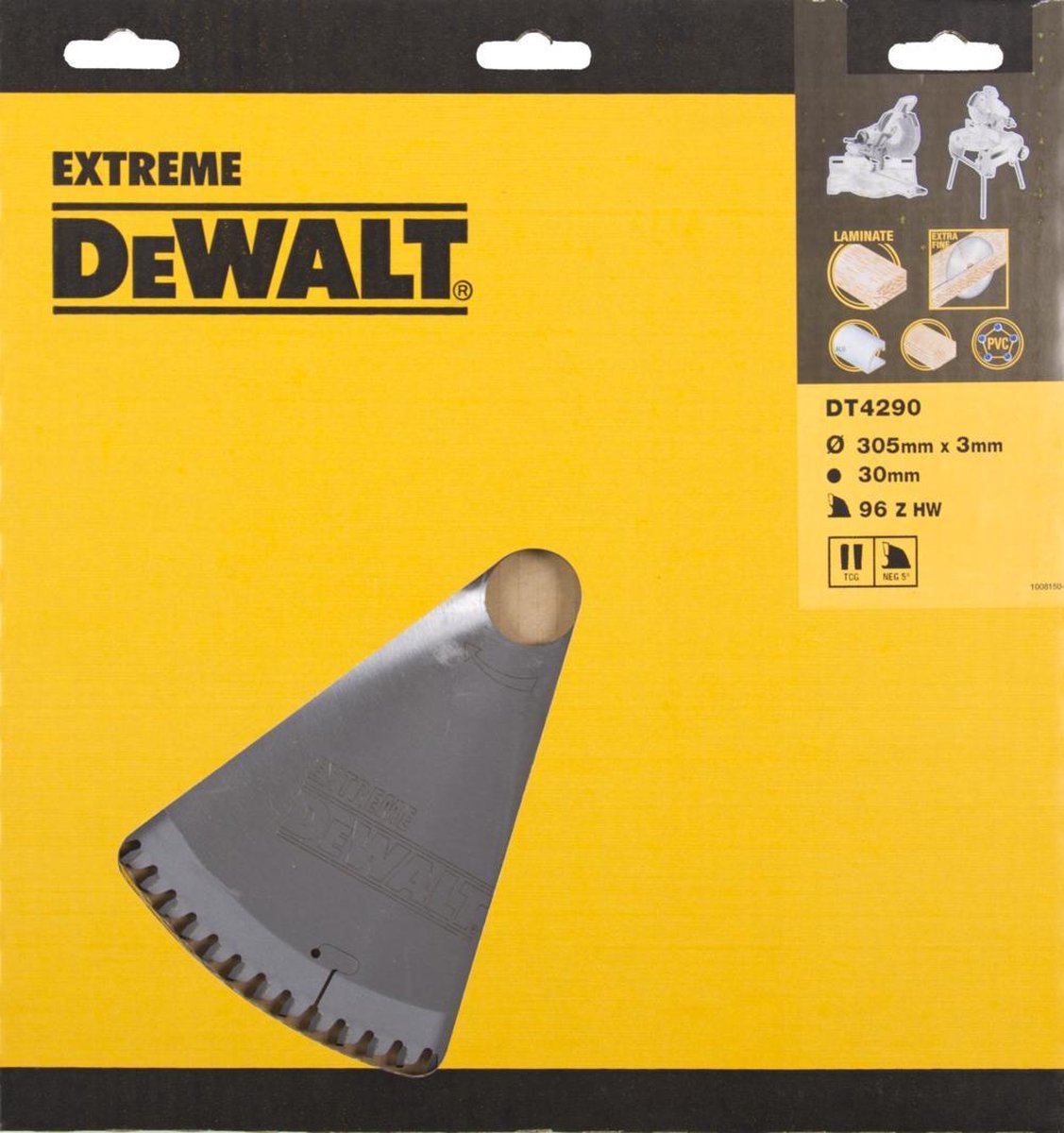 Lama per sega circolare Dewalt per laminato | estremo | ø 305mm foro asse 30mm 96t - dt4290-qz