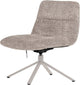 Sillón giratorio ajustable Woood soren - lanudo - gris - 82x73x62