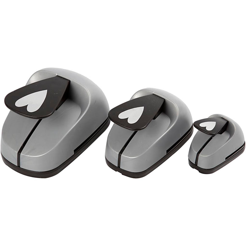 Set perforatori Creativ Company, cuore, misura 25+49+75 mm, 3 pezzi 1 scatola
