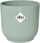 Elho vibes fold round mini 7 - macetero de interior - 100% plástico reciclado - ø 7,0 x h 6,5 cm - verde sorbete