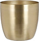 Mica decorations plantenpot - metaal - goud - d20 x h19 cm - bloempot