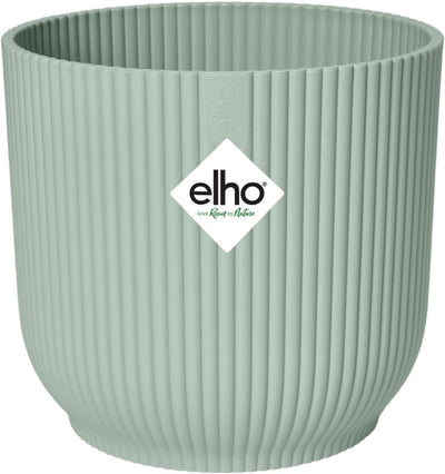 Elho vibes fold round mini 11 - vaso da fiori per interni - 100% plastica riciclata - ø 11,1 x h 10,5 cm - verde sorbetto