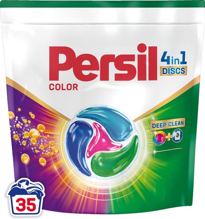Persil discs color - washing capsules - powerful stain removal - hygienic freshness - colored laundry - 35 washes