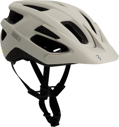 Bbb cycling dune mips 3.0 fidlock fietshelm volwassenen - mtb helm racefiets helm - wielrenhelm - fietshelm dames - fietshelm heren - mat grijs wit maat m (55-58cm) - bhe-23