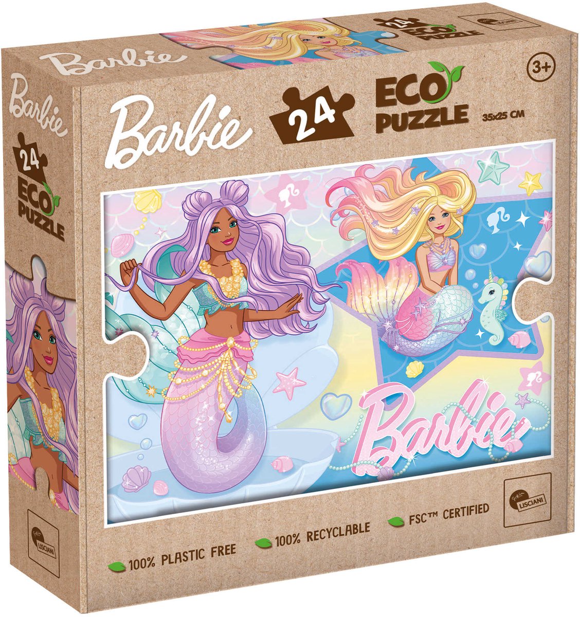 Lisciani barbie eco-puzzle mini 24