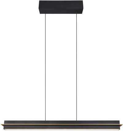 Trio emerson - lámpara colgante - negro mate - incl. 1x SMD 22 W - Regulador táctil de 4 niveles - Color de luz ajustable continuamente - Función de memoria - Altura ajustable continuamente