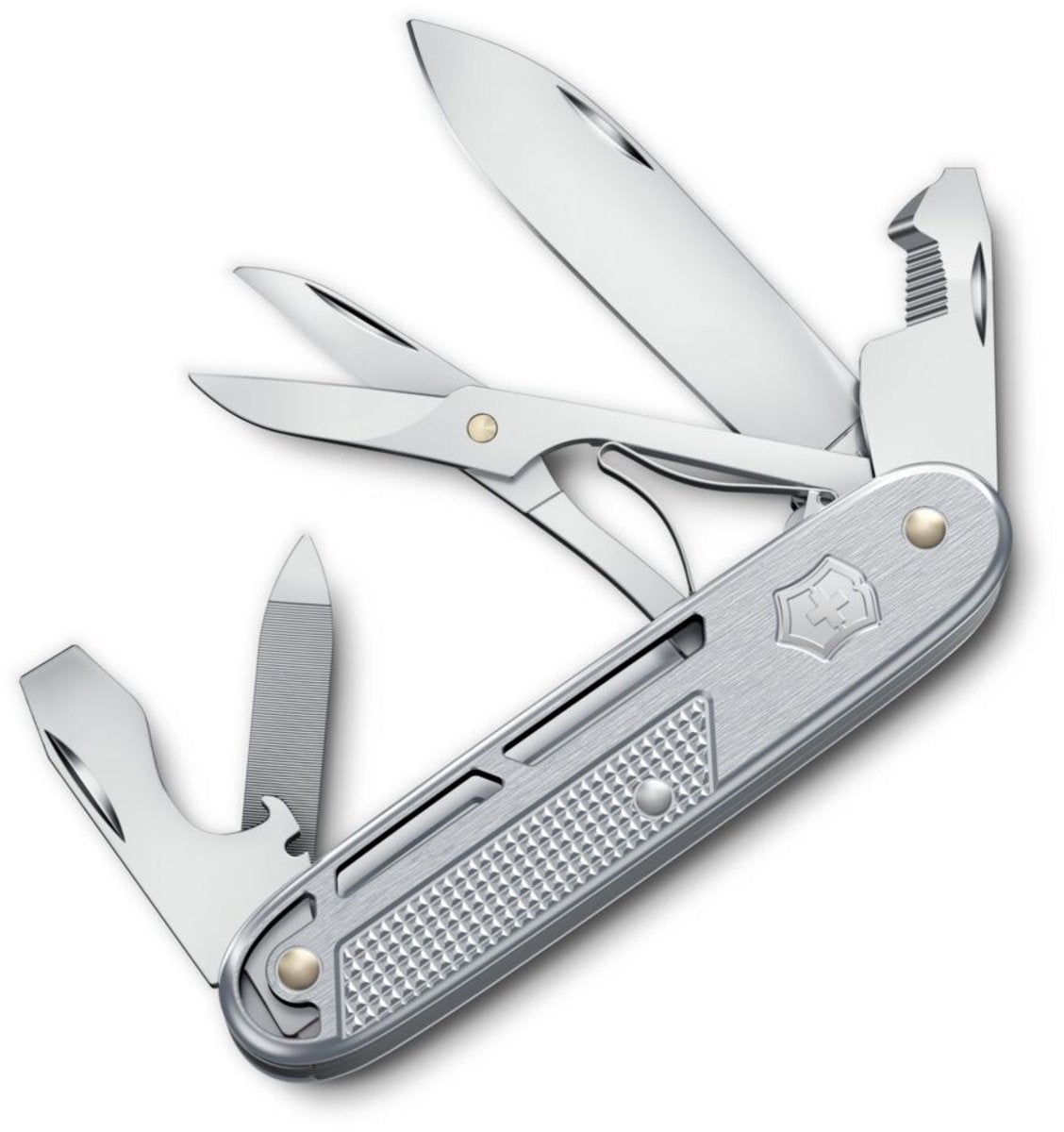 Coltello tascabile Victorinox synergy x alox - 10 funzioni - argento