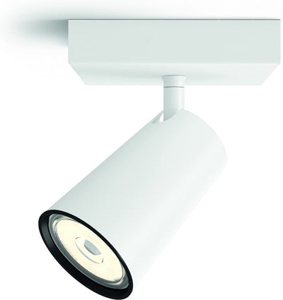 Philips led philips paisley opbouwspot - 1-lichts - wit
