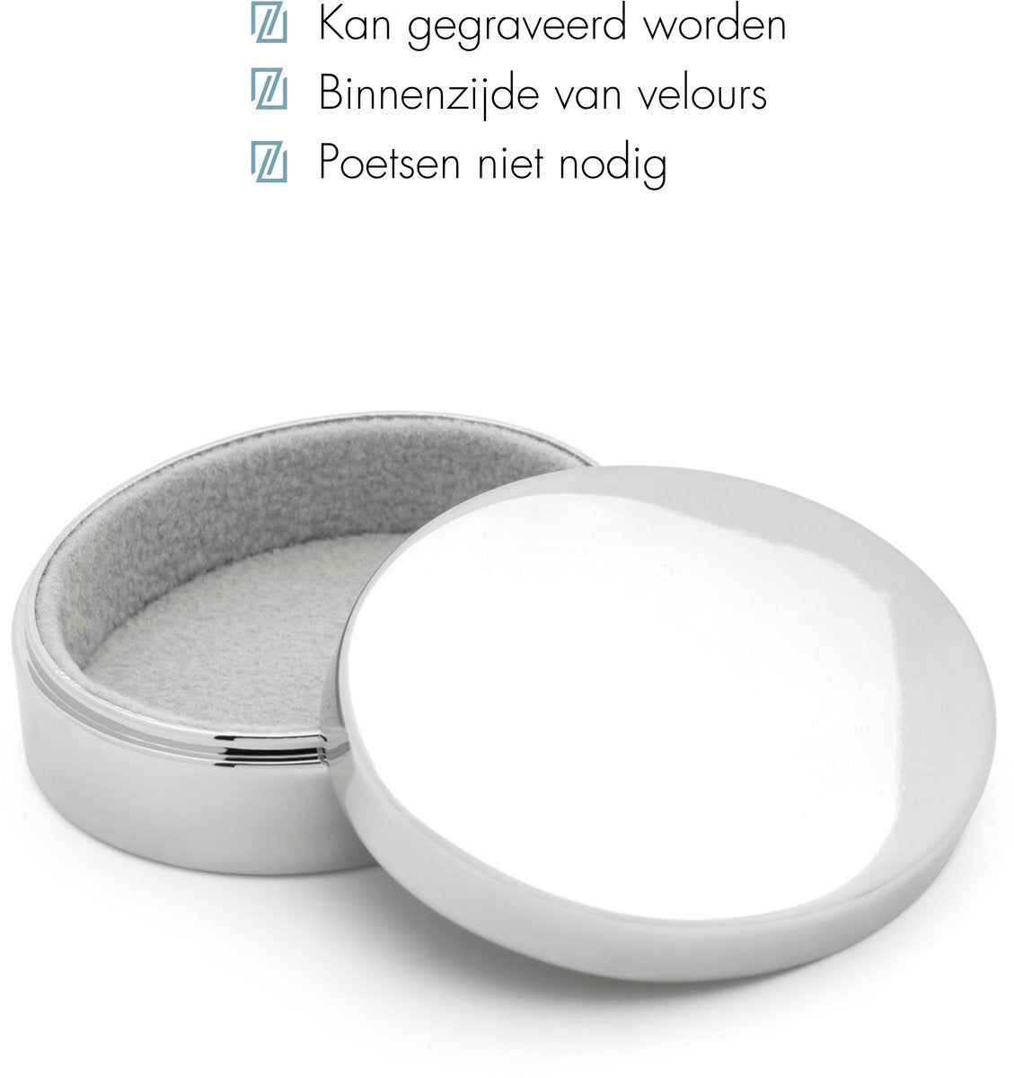 Zilverstad - tooth box oval
