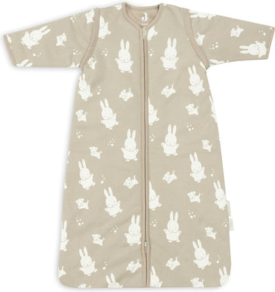 Jollein x Miffy sacco a pelo invernale con manica staccabile con zip 110 cm miffy snuffy - verde oliva - sacco a pelo invernale
